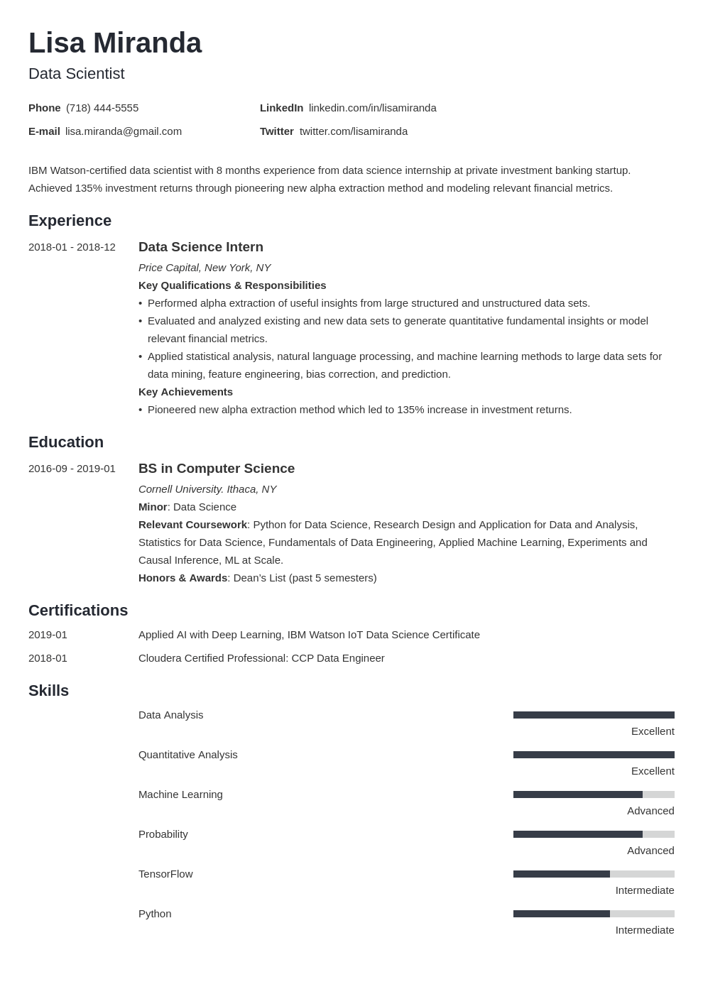 Recent College Graduate Resume (Examples for New Grads)