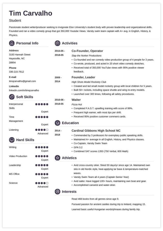 college-resume-template-for-high-school-students-2023