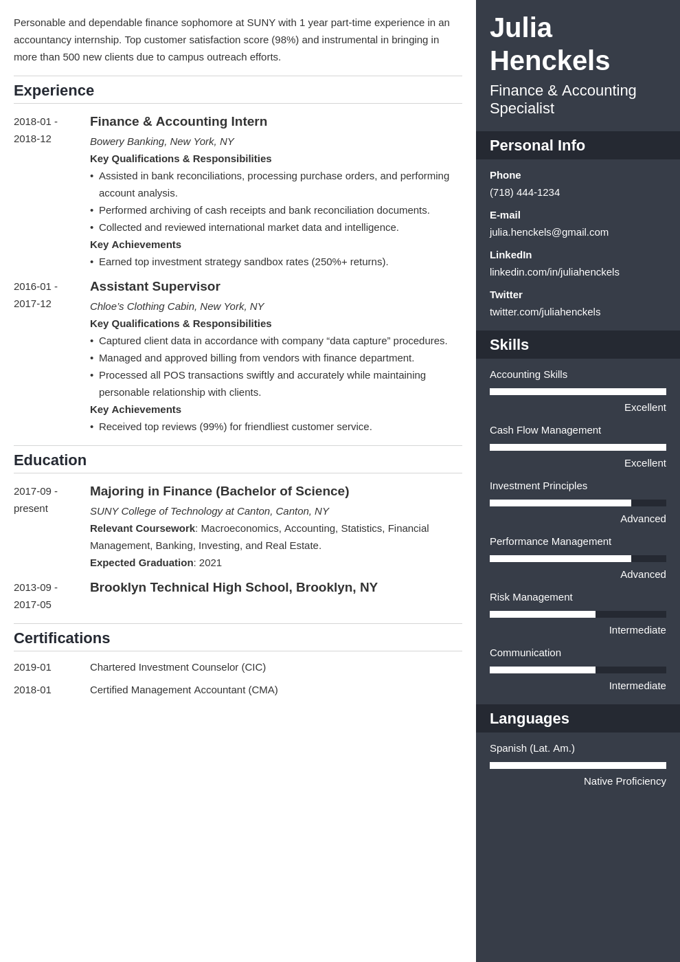 college student resume example template enfold