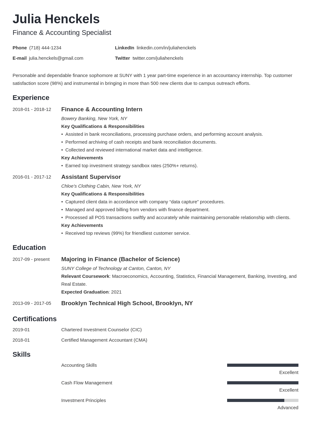 College Student Resume Examples 2021 Template Guide