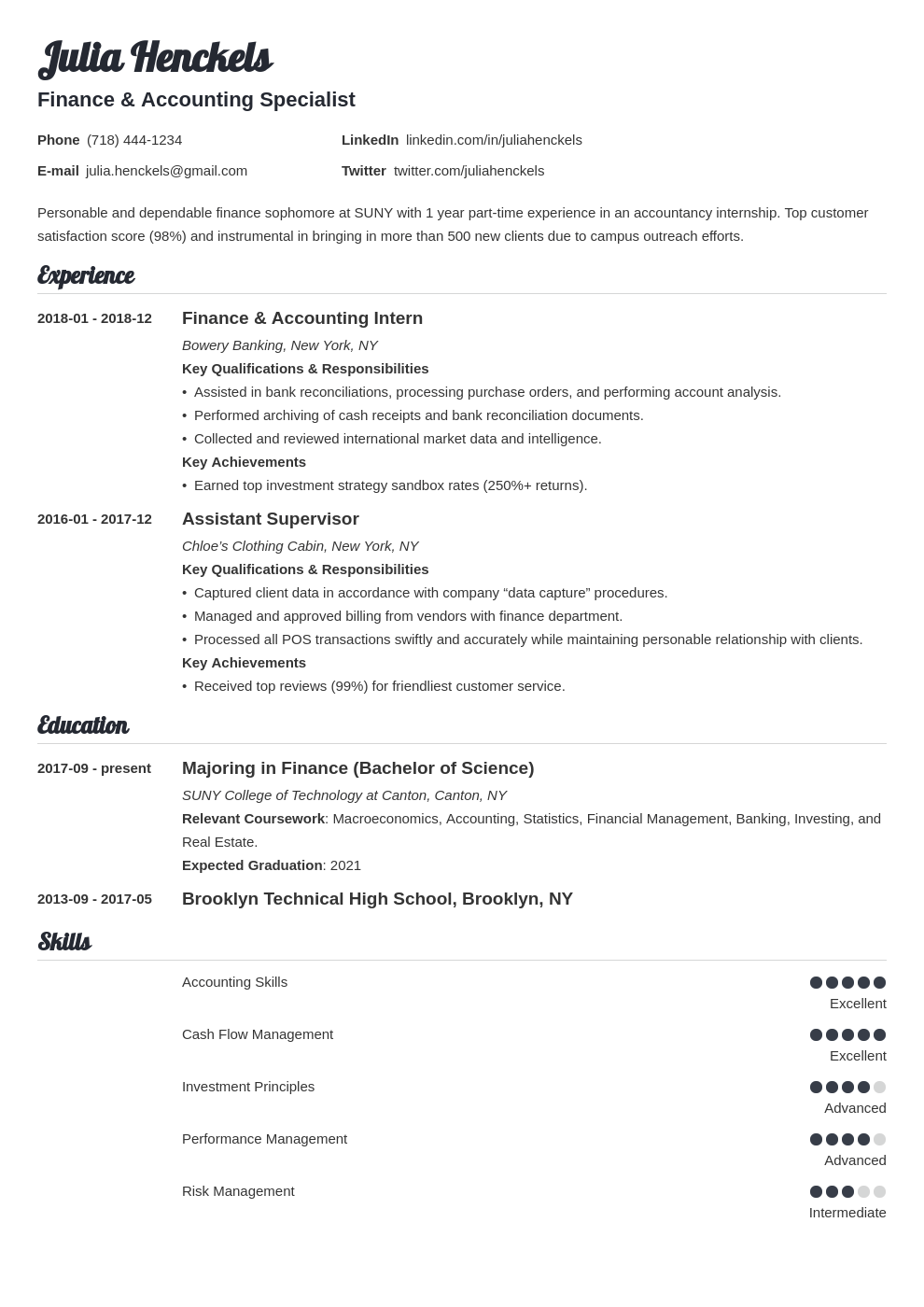 college student resume example template valera