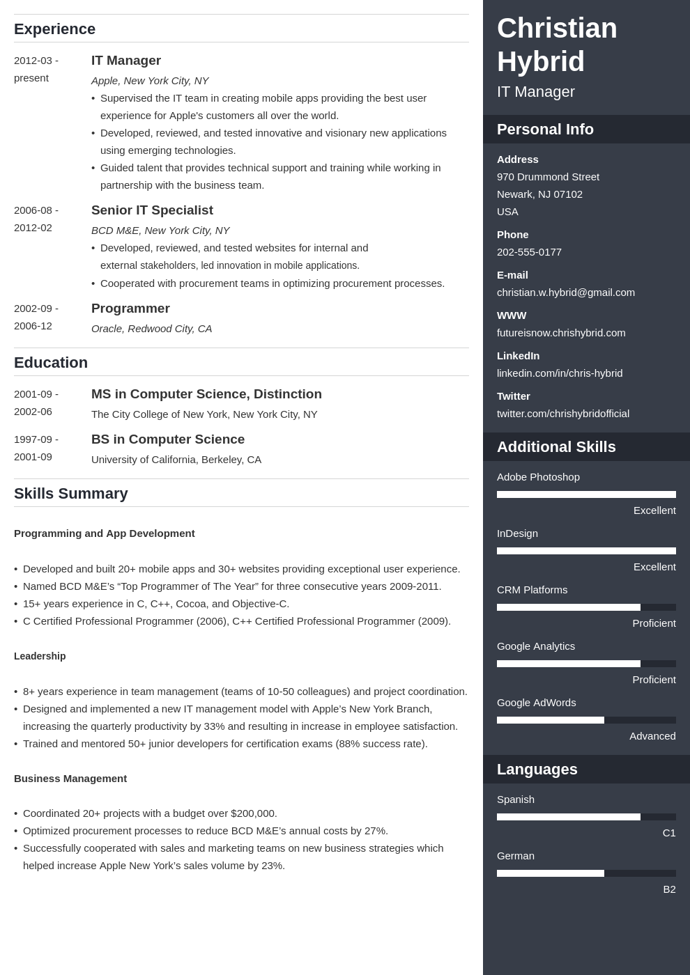 Combination Resume (Template & 20+ Combo Examples) Regarding Combination Resume Template Word