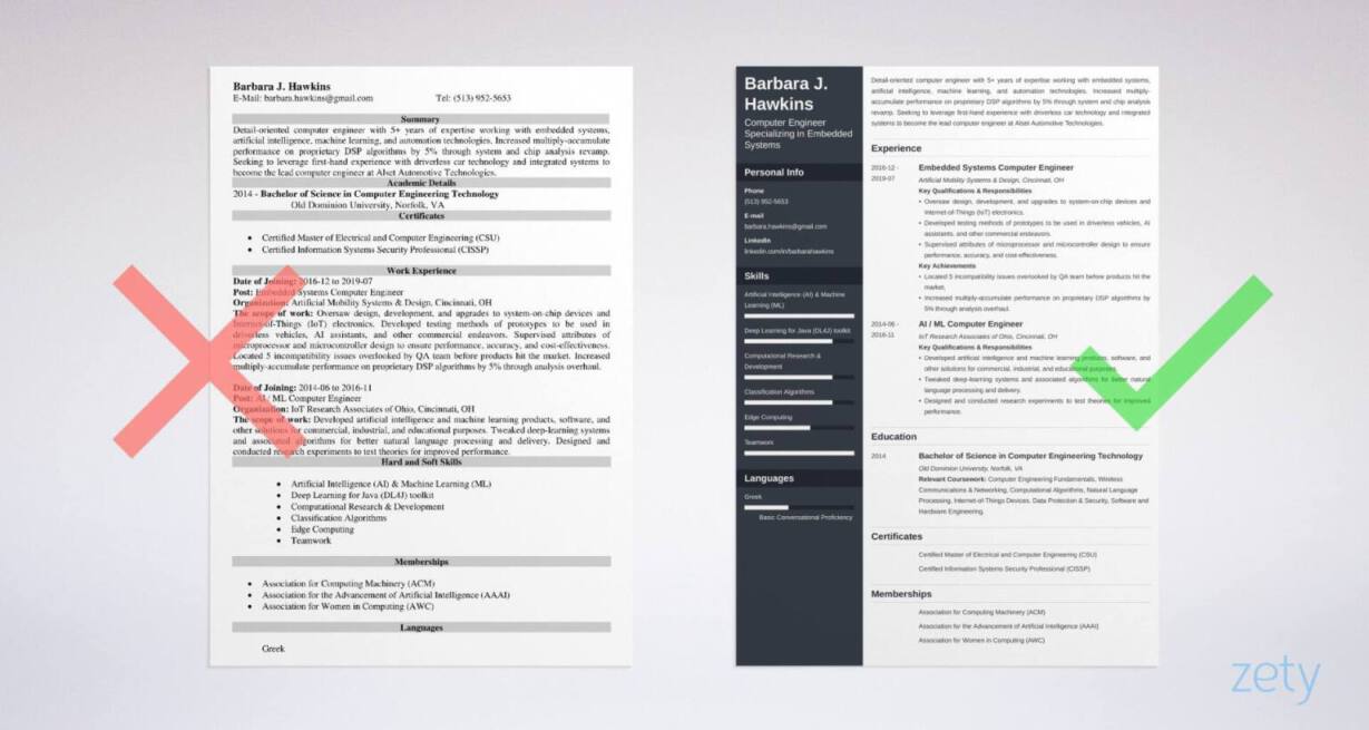Computer Engineering Resume Examples Template Guide