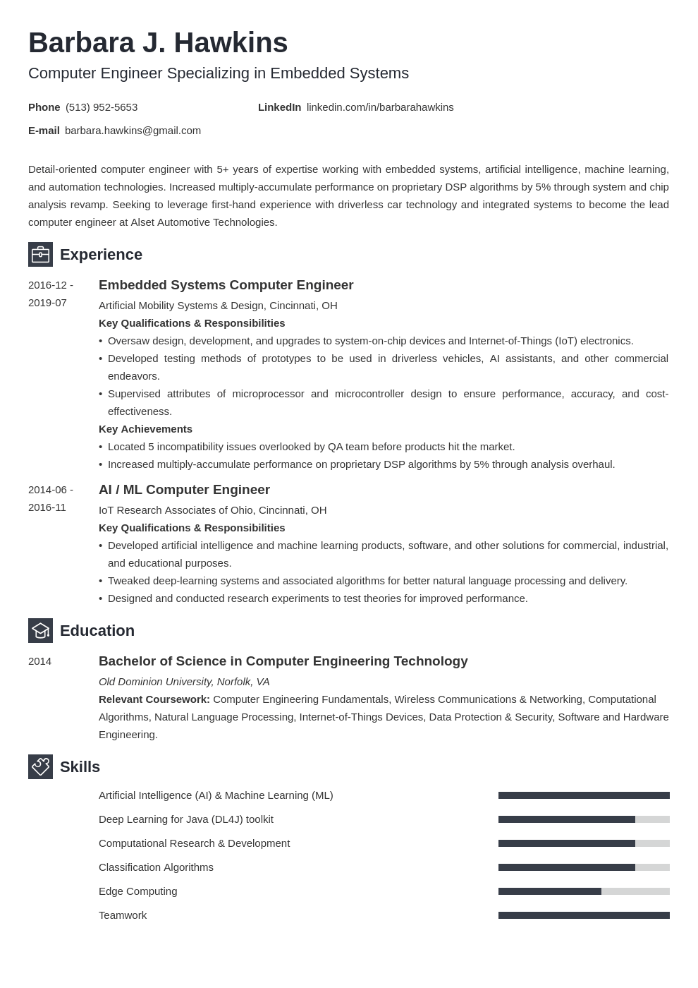 computer engineering resume example template newcast