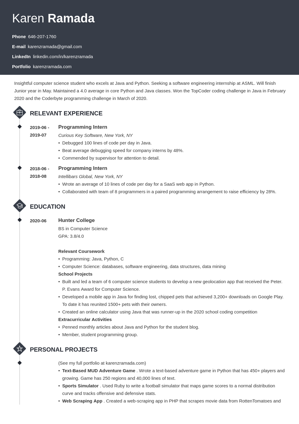 cv maker for students with no experience