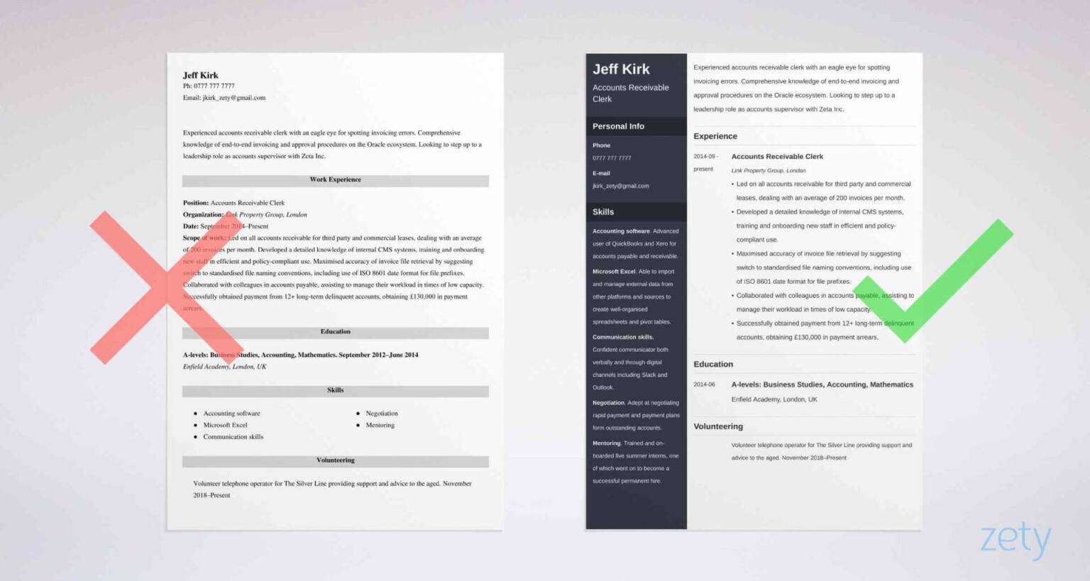 sample cv templates