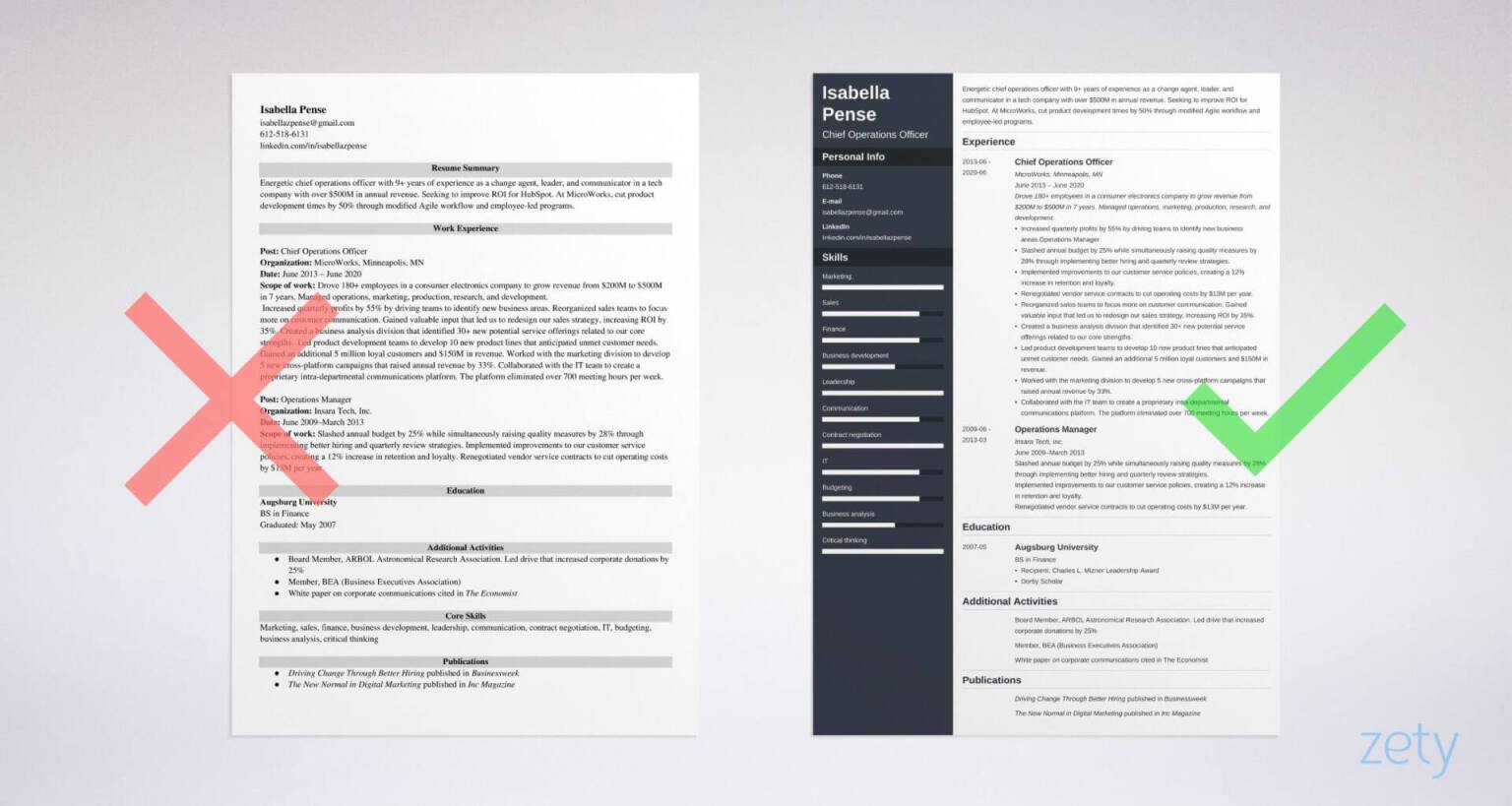 coo chief operations officer resume templates