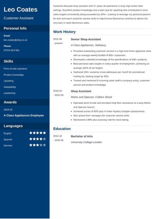 cover letter for lidl example