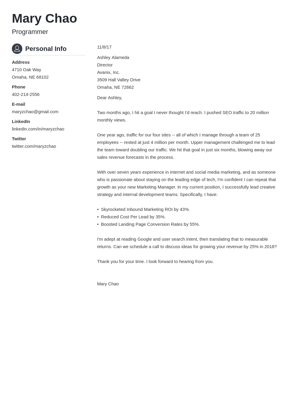 How To Format A Cover Letter In 22 Structure Examples