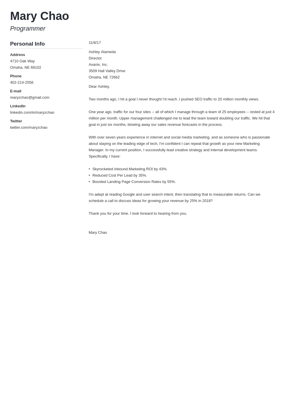 16+ Cover Letter Layout Examples Simple Cover Letter