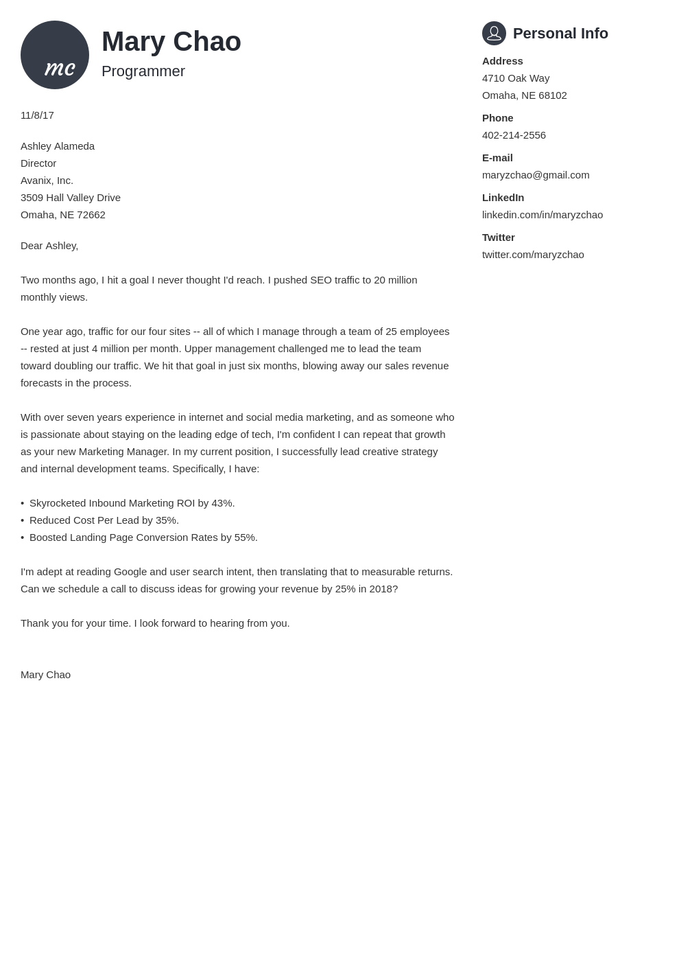 what to write in a covering letter
