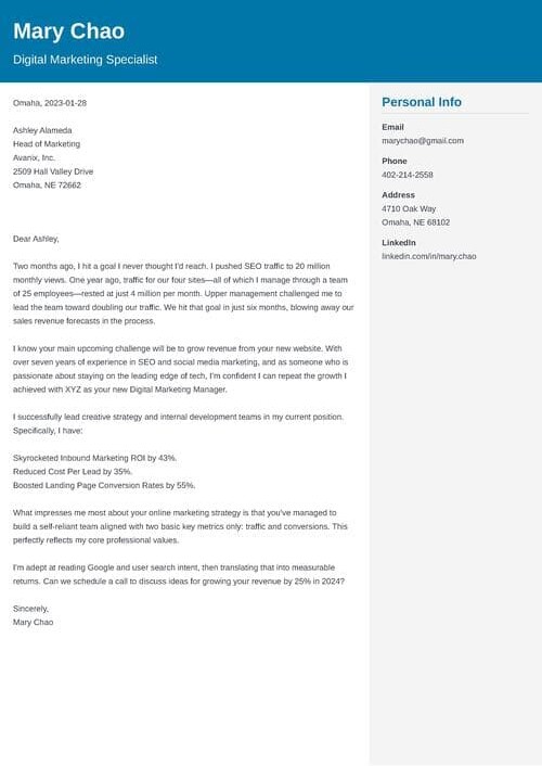 IT Cover Letter Examples (Information Technology Jobs)