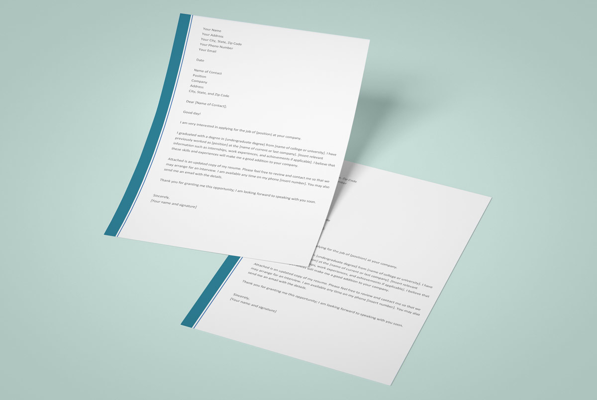 12 Cover Letter Templates for Microsoft Word (Free Download)