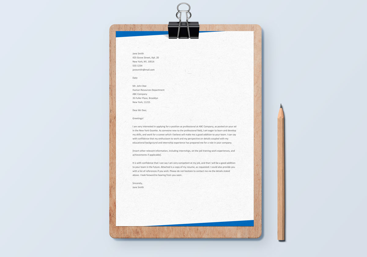 downloadable cover letter templates in word