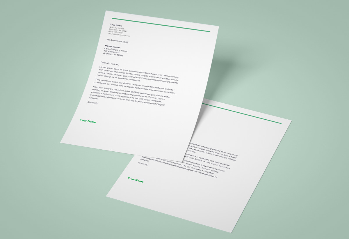 cover letter templates