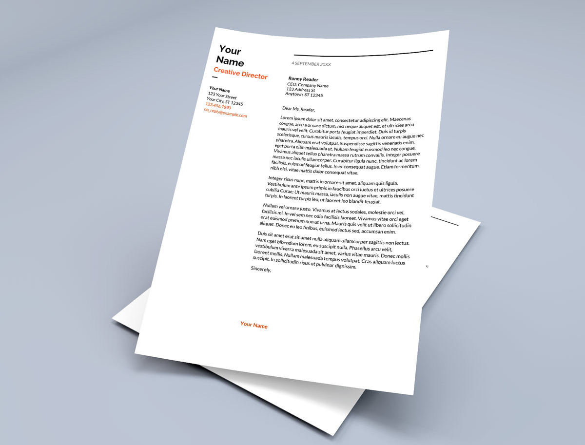 Google Cover Letter Template