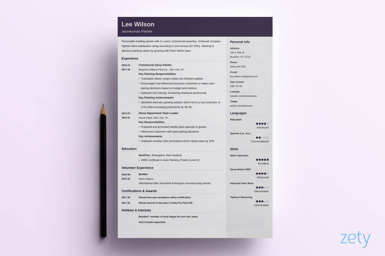 resume template for microsoft word 2010