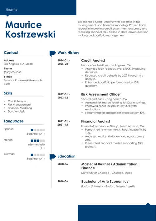 sample resume example