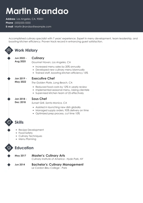 sample resume example