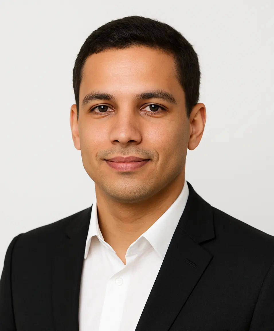 Exemplo de foto profissional adequada para ser usada em um currículo