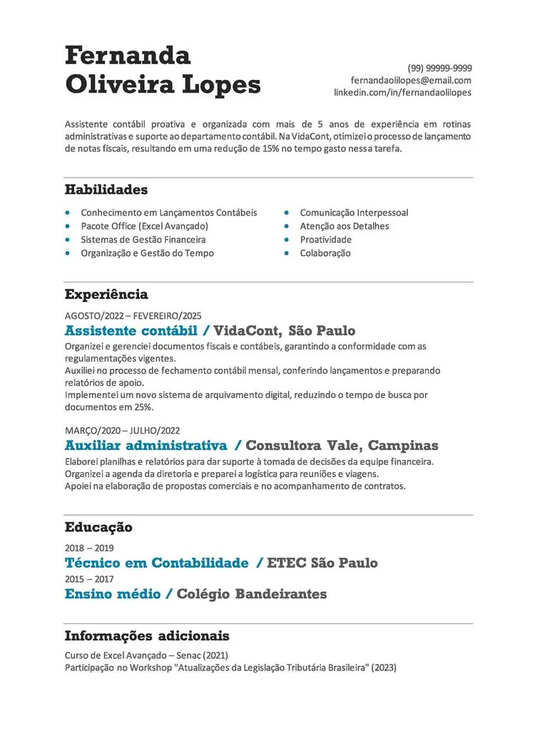 Currículo online grátis com modelo do Word
