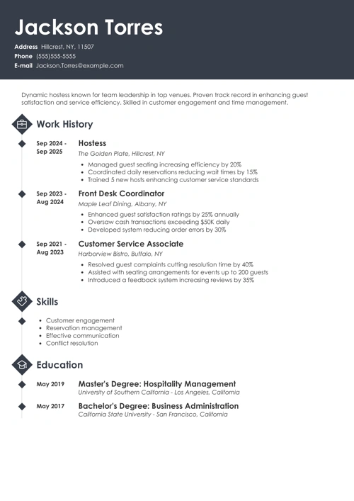sample resume example