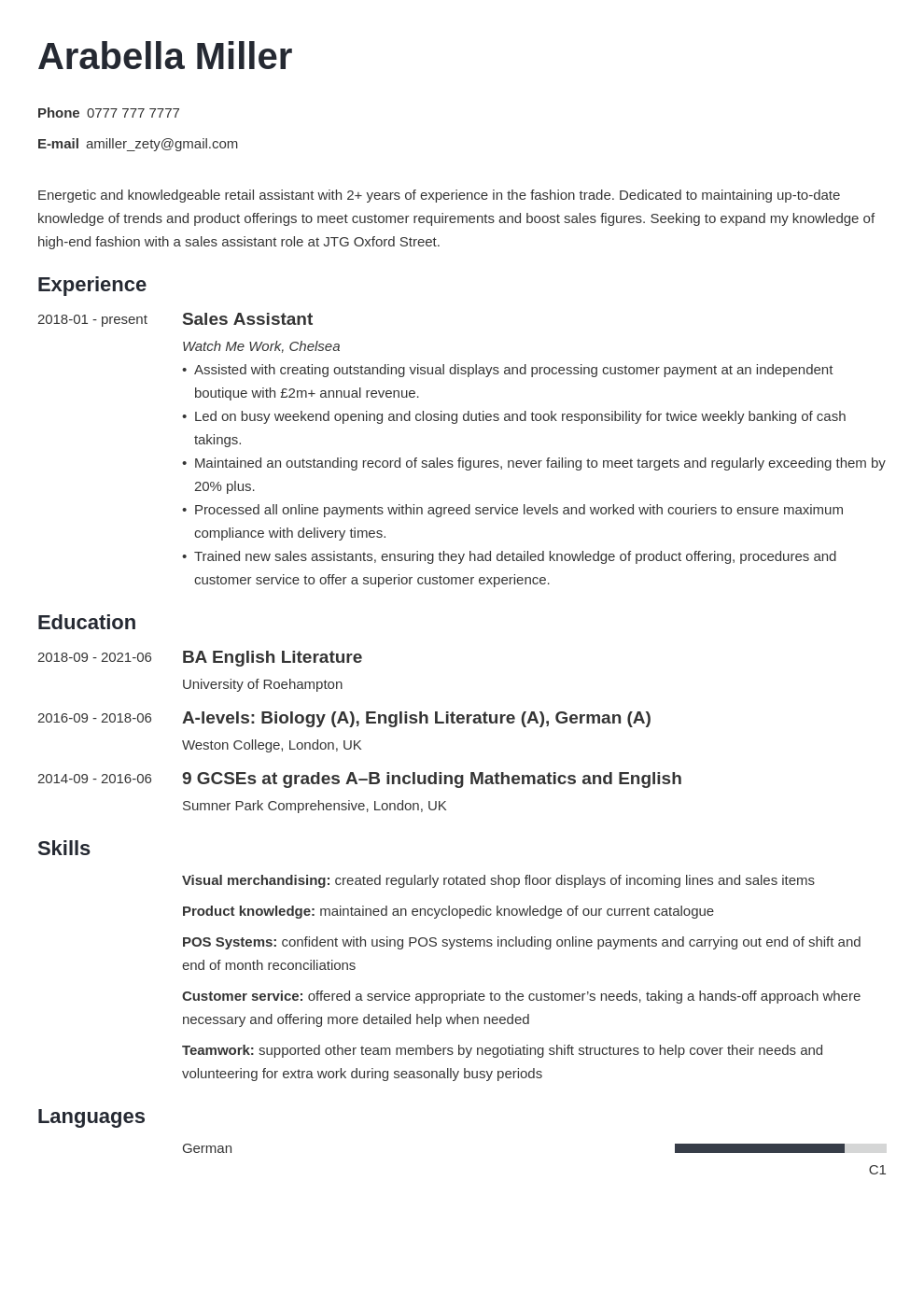 CV Education Section: Examples & How to Include It