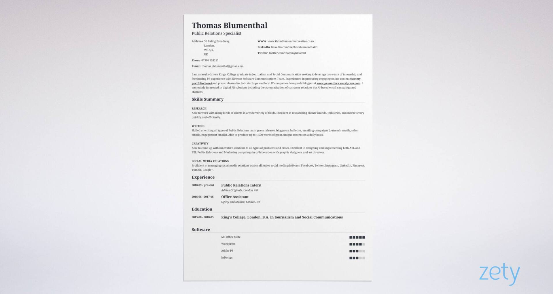 Curriculum Vitae (CV) Format [20+ Examples & Tips]