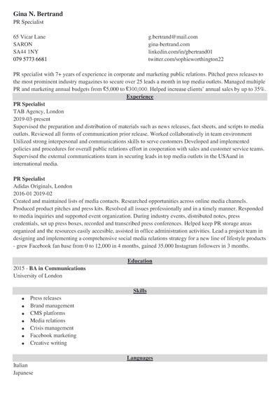 Curriculum Vitae (CV) Format [20+ & 2023]