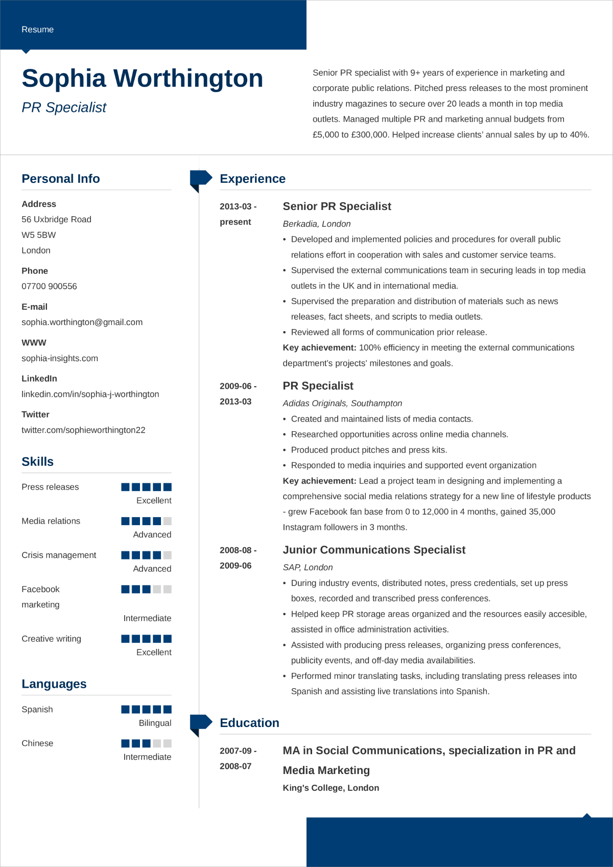 CV Layout: How to Lay Out a Professional CV 5+ Examples