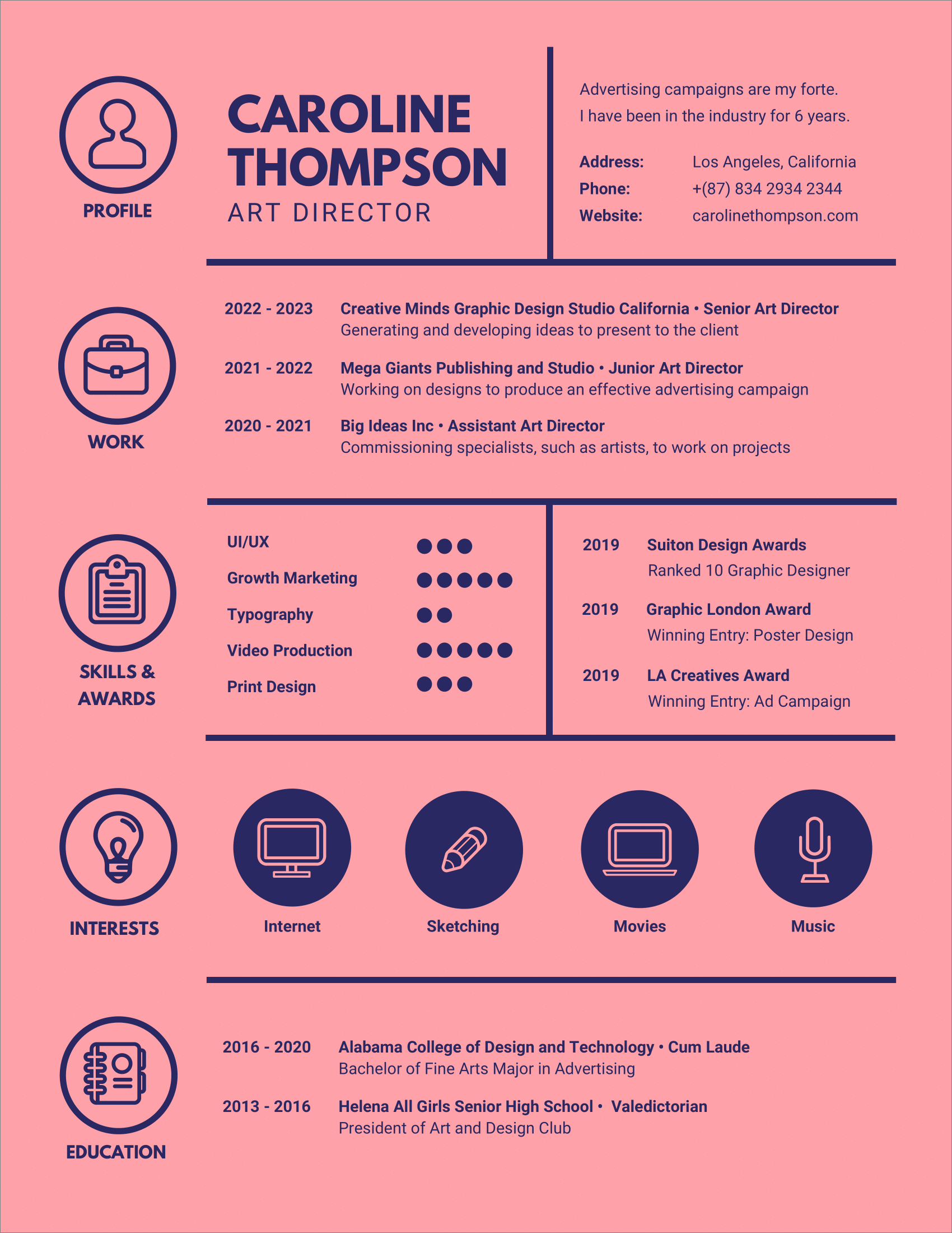 free CV template to download