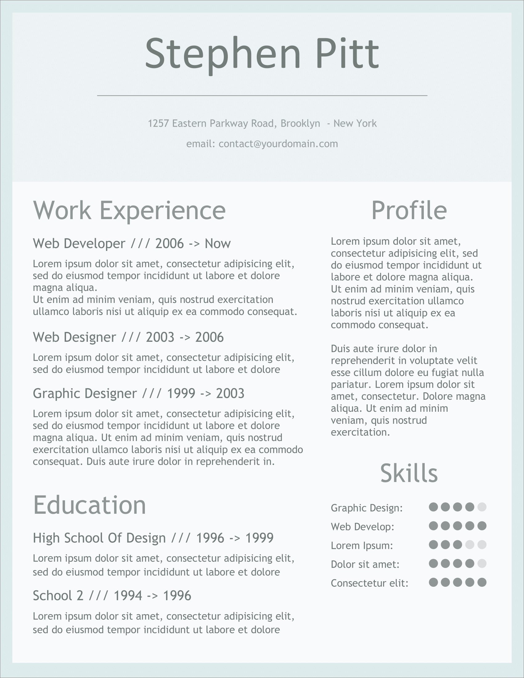 20 Free Cv Templates To Download Now