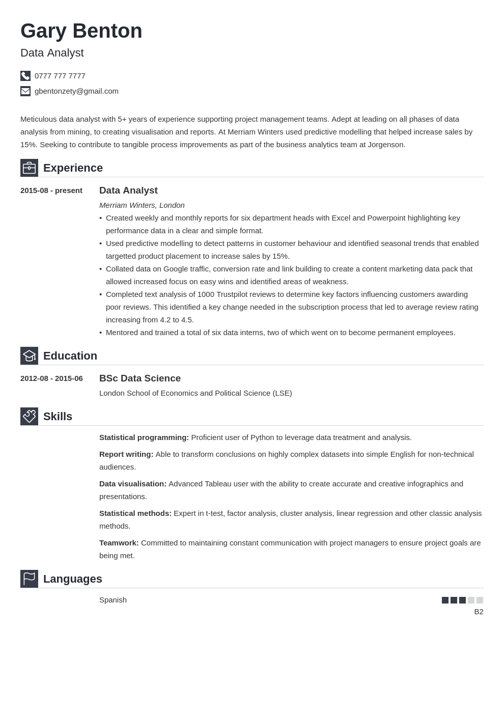 data-analyst-cv-example-writing-guide-for-2021