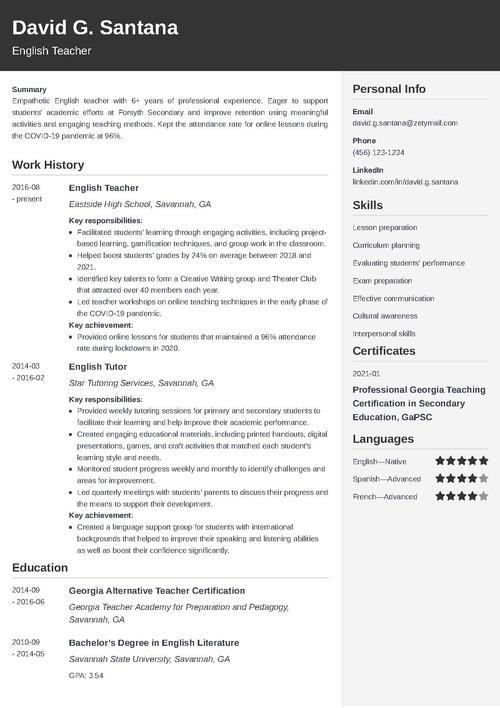 sample resume