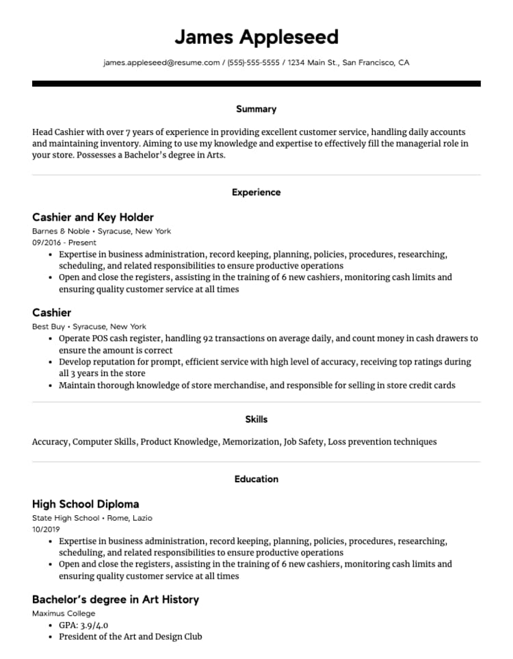 Resume.com Dawn Resume Template