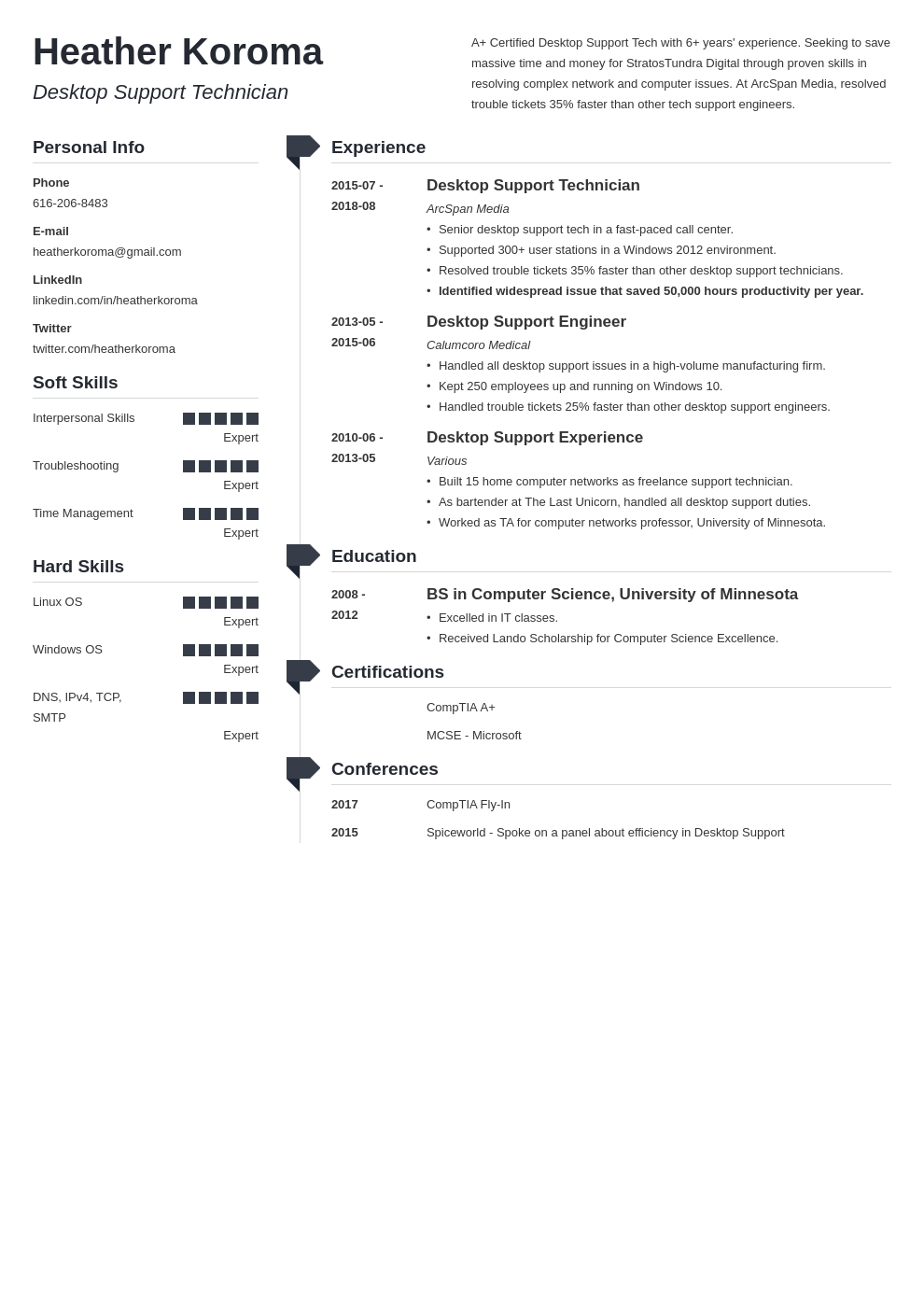 desktop support resume example template muse