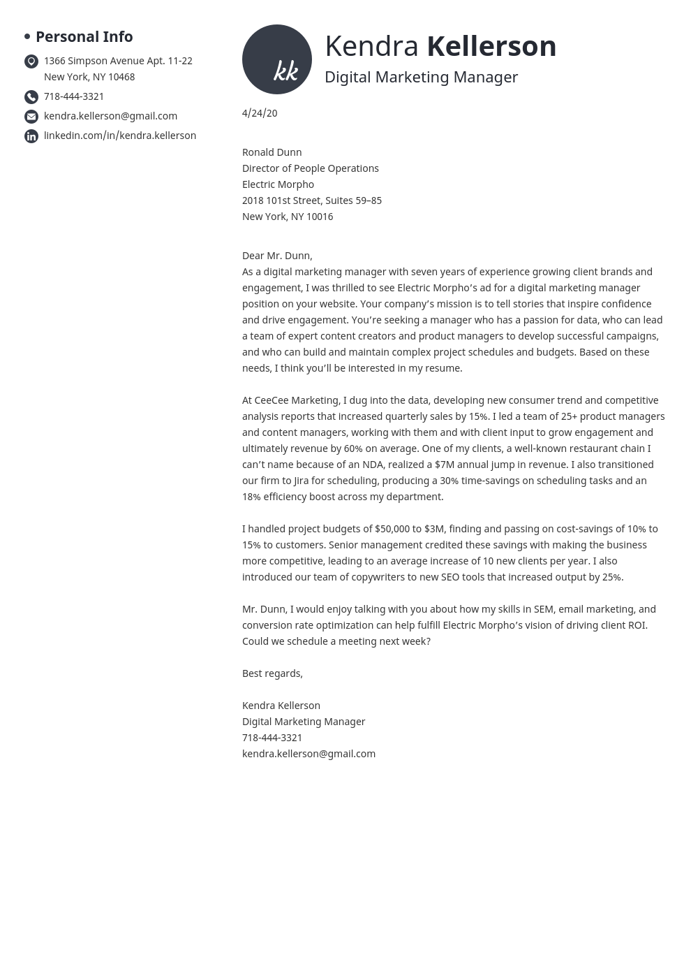 cover letter template for digital marketing