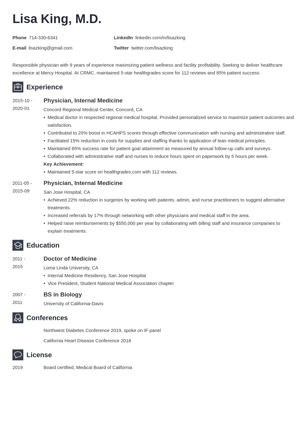 doctor resume example template newcast