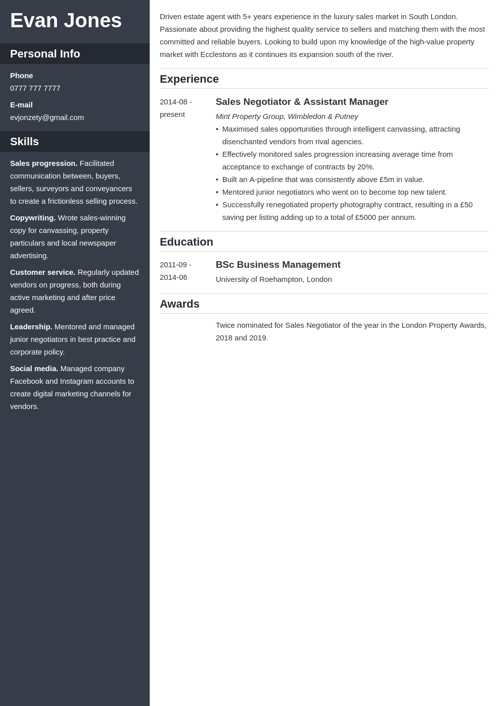 Editable Cv Format