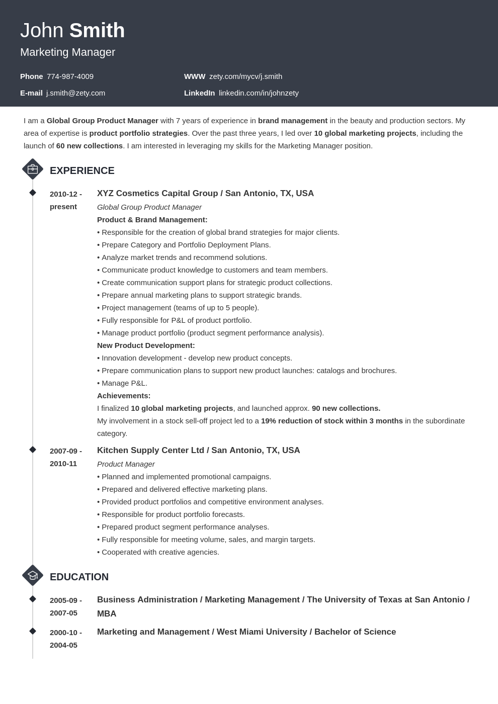 education to be a resume writer