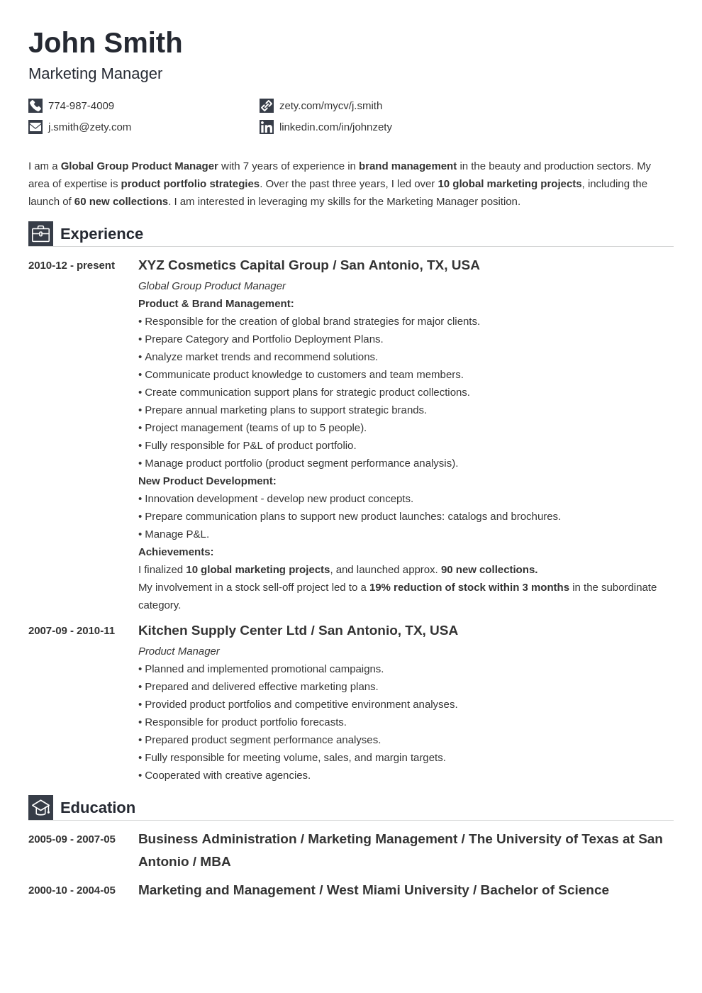 undergraduate education resume