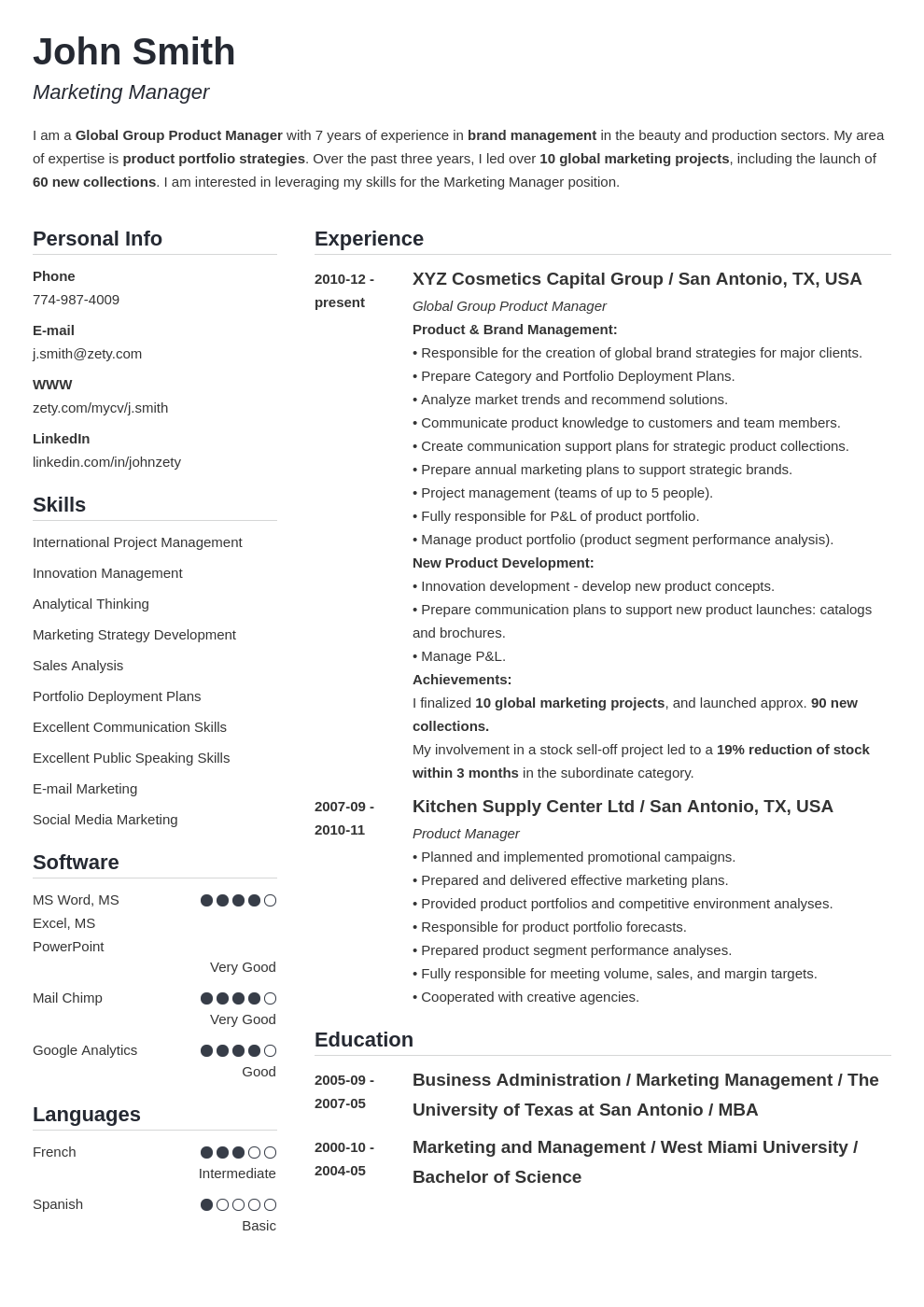 helps students complete a resume