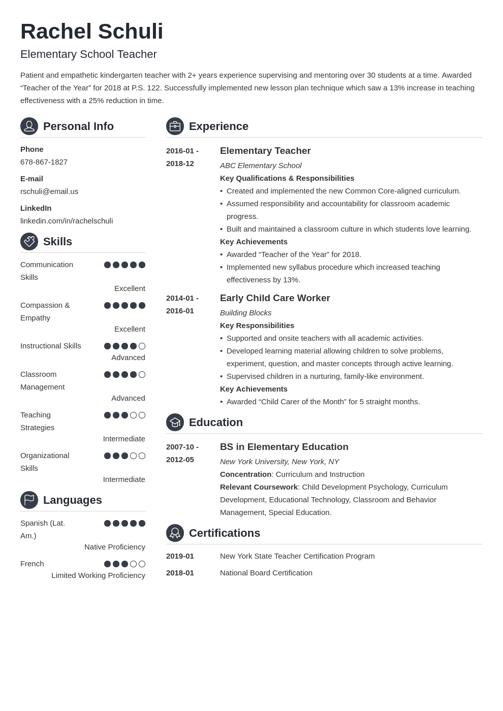 education resume example template crisp