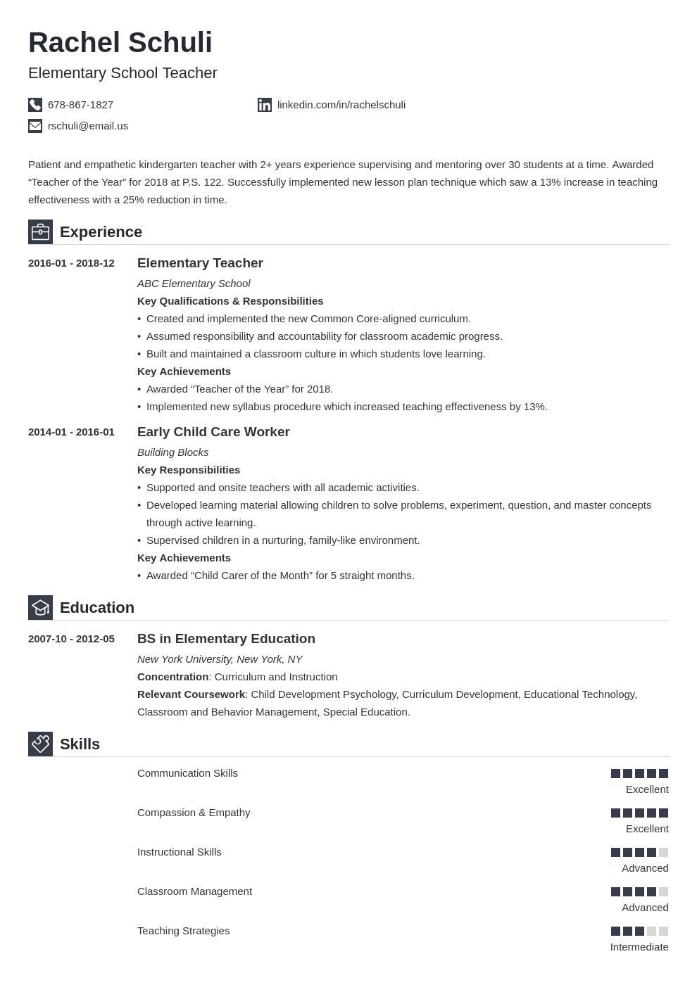 education resume example template iconic