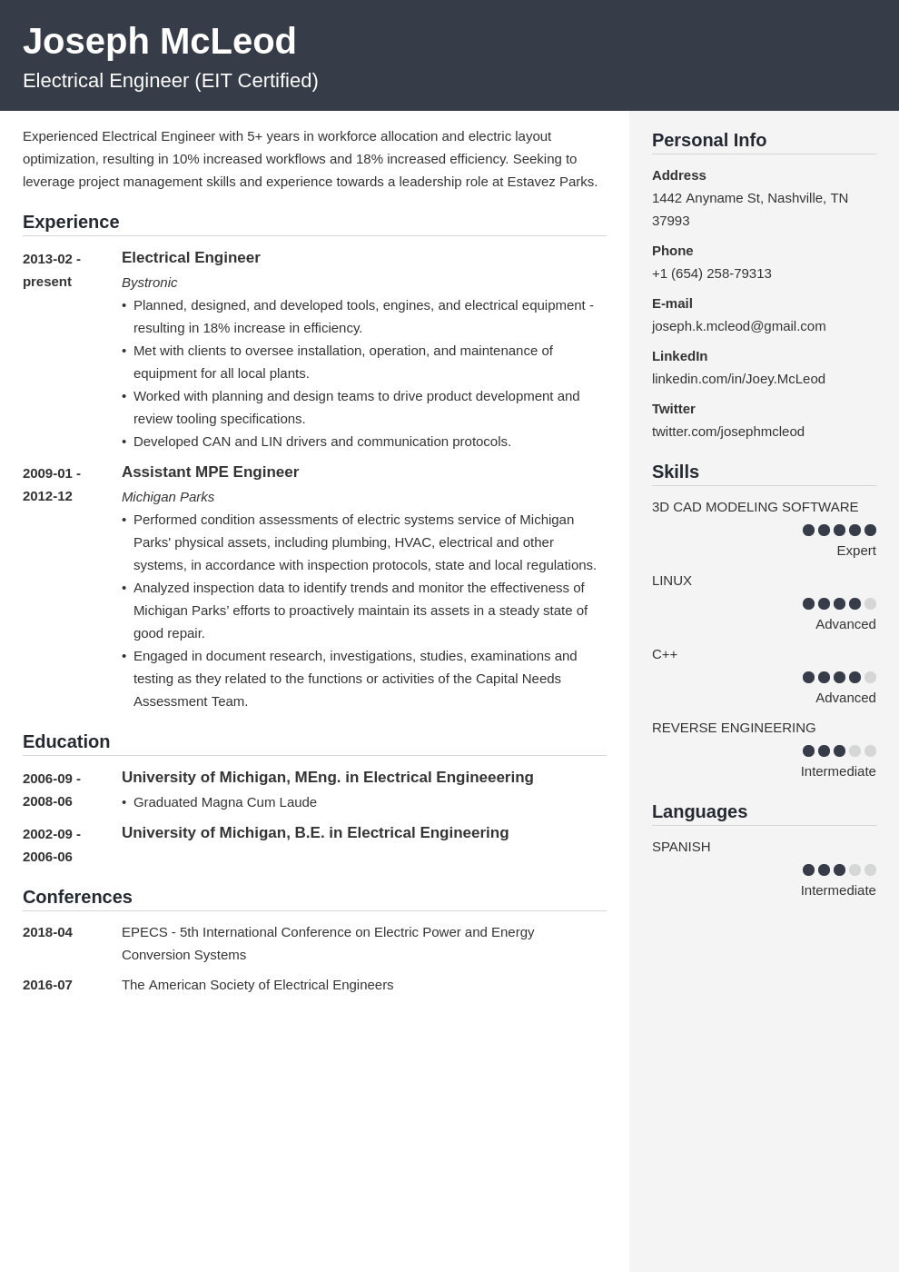 electrical engineering resume example template cubic