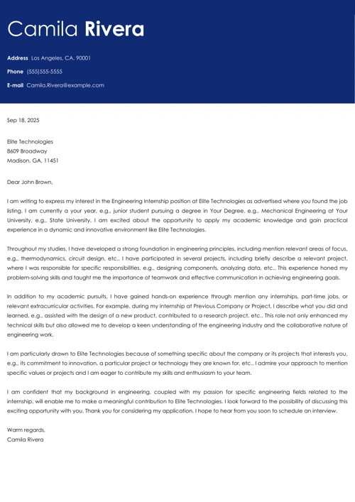 sample cover letter example