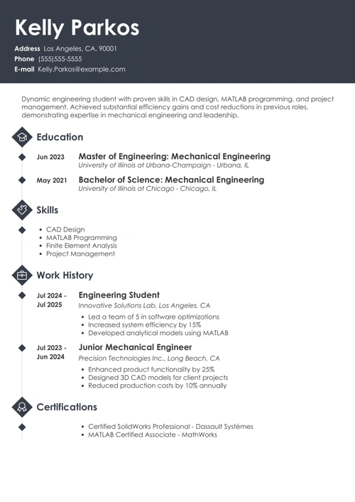 sample resume example