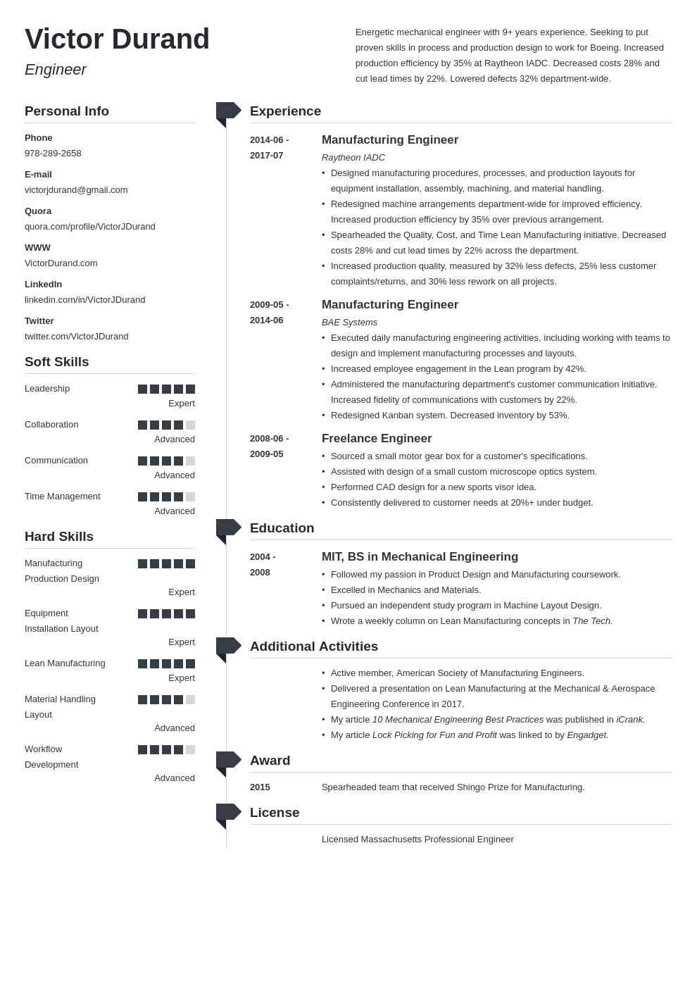 engineering resume example template muse