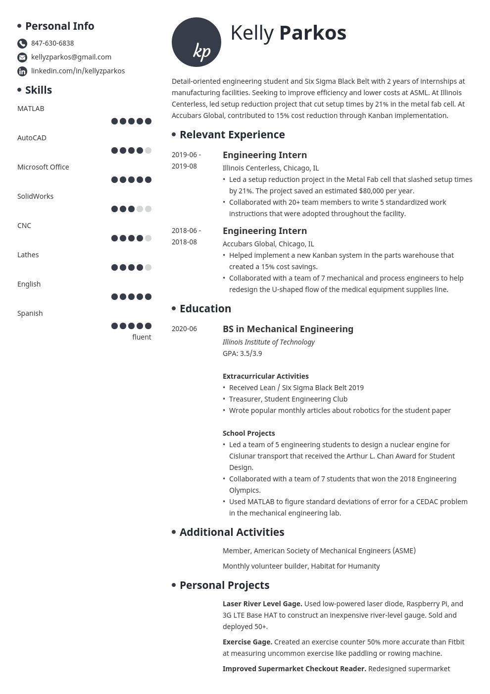 Engineering Student Resume: Examples and Guide [10+ Tips]