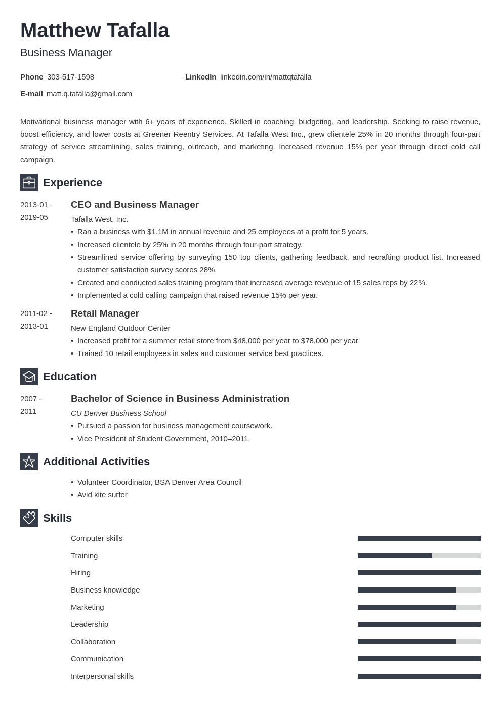 entrepreneur resume example template newcast